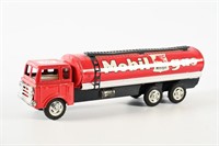 MOBIL GAS TIN FRICTION DRIVE TANKER TRUCK 11"