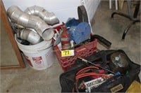 dryer vents/duct work, chain, wire, etc