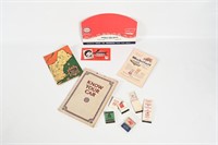 SOCONY MATCH BOOKS, INK BLOTTER, KNOW YOUR CAR
