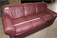 Leather look couch
