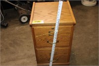 Wooden file cabinet 2 drawer
