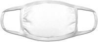 White Reusable Cotton Face Mask - 100 Pack