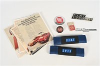 FIAT PAPER ADS, CAR BADGES, RADIATOR BADGE & PATCH