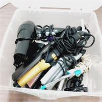Large Tote of Hair Tools