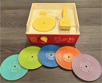 Vintage Fisher Price Music Box Record Player