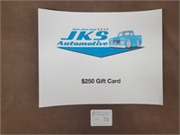 $250 gift certificate for JKS automotive
