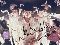 A Clockwork Orange Malcolm McDowell signed photo