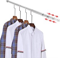 Adjustable Closet Rod 30-48 Inch for Hanging Cloth