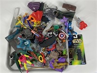 LARGE LOT OF ACTION FIGURES WEAPONS & ACCESS.