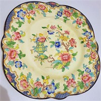 Gorgeous Antique SIMLAY England Floral Plate