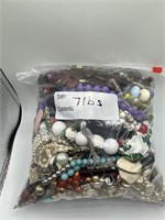 7 pounds of wearable and craft jewelry