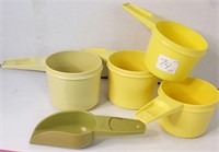 Tupperware Measuring Cups Set - Yellow
