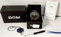 NEW $$ WORKING Dom Watch & Accessories in Case $