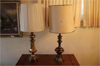 (2) Metal Table Lamp