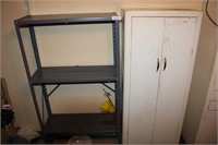Metal Shelf & Cabinet