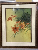 Framed and double matted David Lee print of