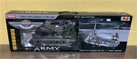 Army helicopter three channel radio control