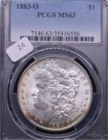 1883 O PCGS MS63 MORGAN DOLLAR