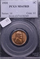 1931 PCGS MS65 RED LINCOLN