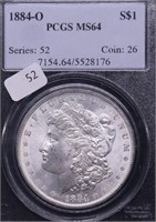 1884 O PCGS MS64 MORGAN DOLLAR