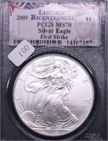 2009 PCGS MS70 SILVER EAGLE