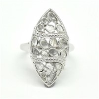 $460 Silver Diamond (0.75ct) Ring