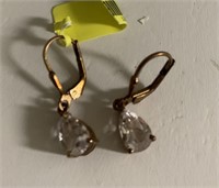 Rose de France amethyst drop earrings
