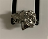 Stainless steel ring Swarovski zirconia