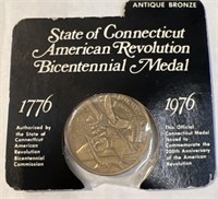 Connecticut Revolution Bicentennial Metal