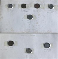Coins- South Korea - Japan