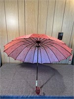 Rose Pattern Umbrella 2 Bakelite Handle