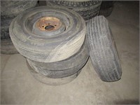 4 tires 15" implement wheels