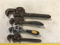 Pipe Wrenches- J.P. Danielson, Lakeside, Stillson