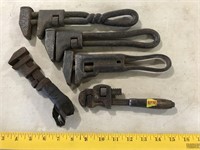 Nut Wrenches (2)as is), Tobrin Pipe Wrench