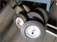 6 solid wheelbarrow tires