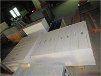 2 15"x5'x4' metal chests of drawers