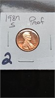 1987-S Proof Lincoln Penny