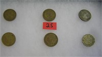 Group of vintage coins from Hong Kong