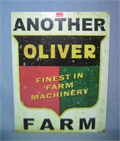 Oliver Finast Farm Machinery retro style sign