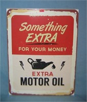 Something Extra Extra Motor Oil retro style sign