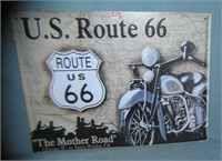 US Route 66 the Mother Road retro style sign