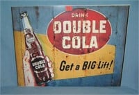 Drink Double Cola retro style advertising sign