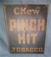 Chew Pinch Hit Tobacco retro style advertising sig