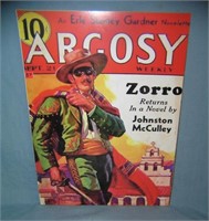 Argosy Zorro Returns retro style advertising sign
