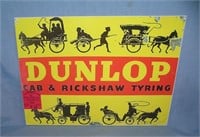 Donlop Cab and Rickshaw Tyring retro style sign