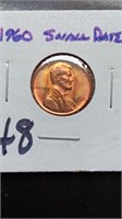 BU 1960 Lincoln Penny Small Date