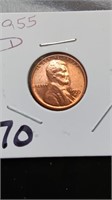 BU 1955-D Lincoln Penny