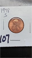 AU 1978-S Lincoln Penny