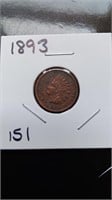 1893 Indian Head Penny High Details With Pitting