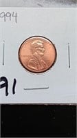Uncirculated 1994 Lincoln Penny